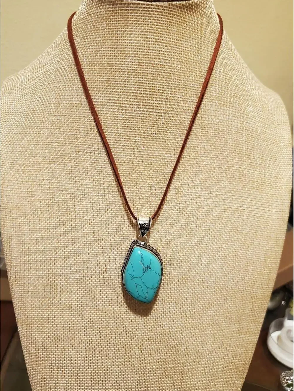 925 turquoise Necklace - Picture 11 of 12